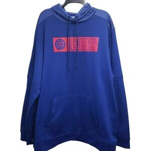 MLB Genuine Merchandise Chicago Cubs Hooded Sweatshirt Men's Size 2XL Blue Red